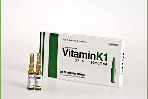 Vitamin K1 thuộc nhóm thuốc cầm máu