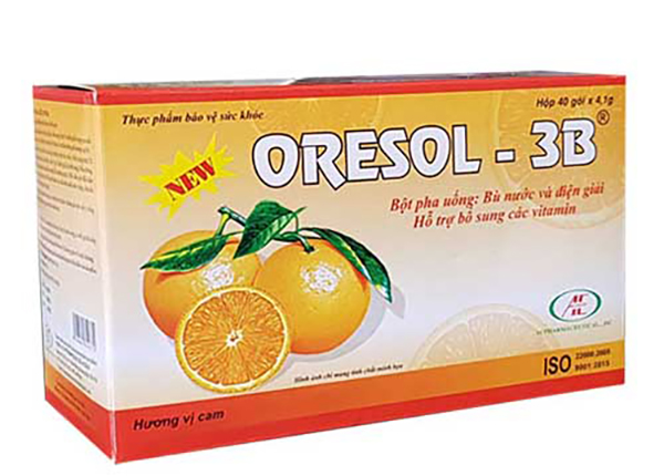Oresol được dùng cho bệnh nhân bị tiêu chảy, sốt cao
