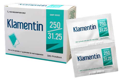 Thông tin về thuốc kháng sinh Klamentin 250mg
