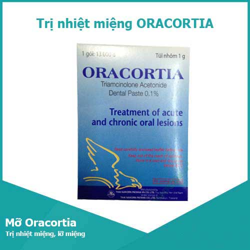 Thuốc Oracortia giúp điều trị nhiệt miệng hiệu quả